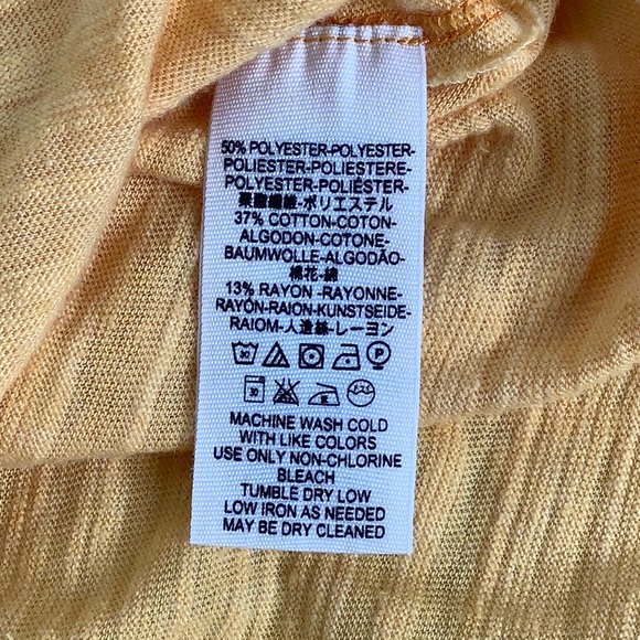 Free People Poppy Gold front knot square neck Tank top size Medium NWT - Picture 7 of 14